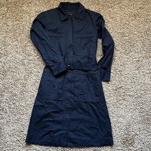 Theory Women's Navy Belted Dress